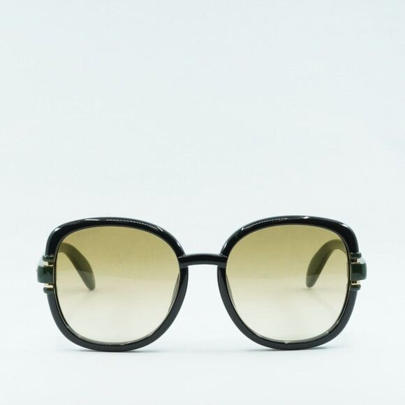 Gucci Women's Black Gradient Square Sunglasses GG1068SA - Picture 3 of 14